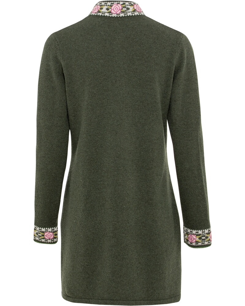 Lange Strickjacke mit Jacquard-Muster, REITMAYER