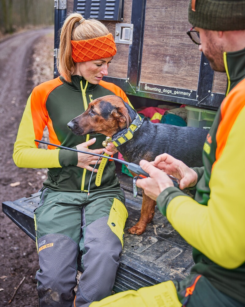 Damen Powerstretch-Fleecejacke Hatz-Watz, Parforce Protective