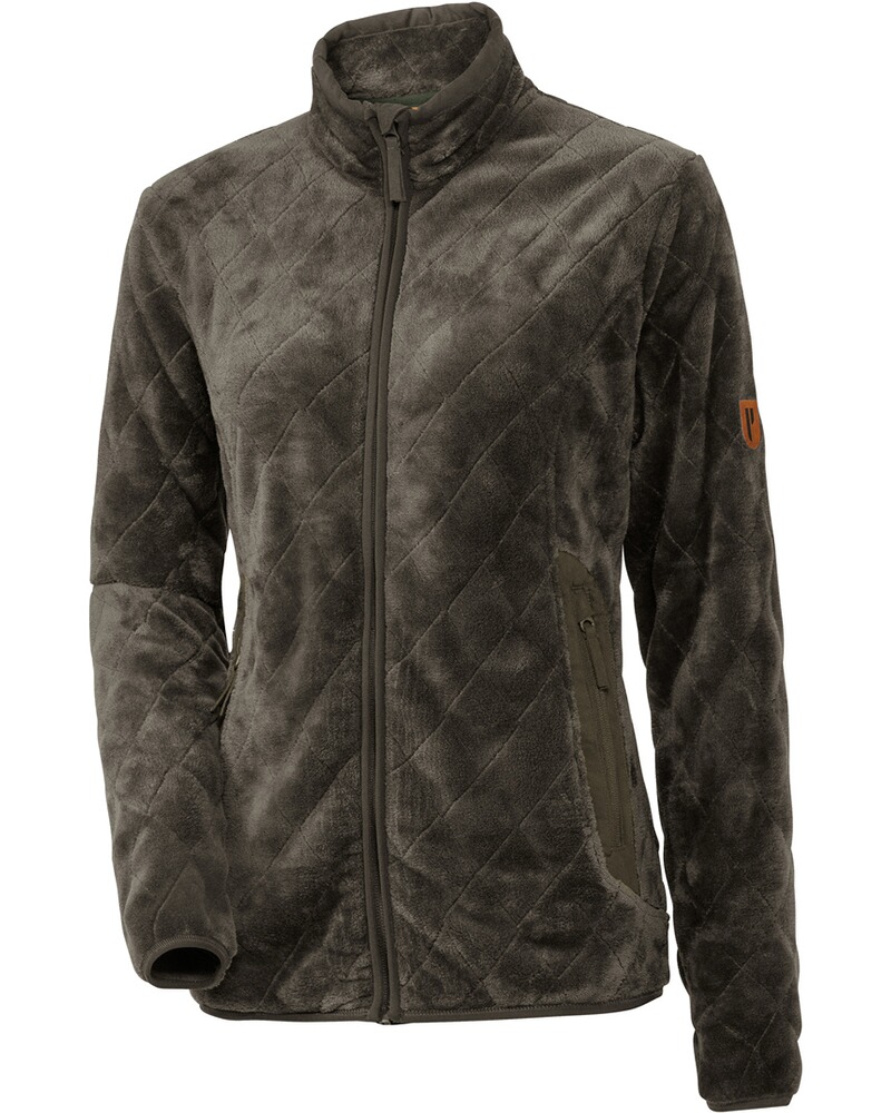 Damen Kuschelfleece-Steppjacke