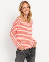 Ringel-V-Pullover, Brigitte von Schönfels