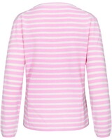 BvS Cashmere V-Pull. striped pink, Brigitte von Schönfels