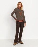 Pullover mit Hirschmotiv, Brigitte von Schönfels