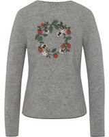 Strickcardigan mit Rückenstickerei, REITMAYER
