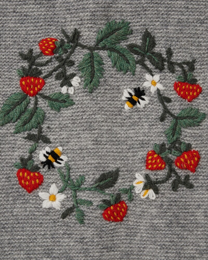Strickcardigan mit Rückenstickerei, REITMAYER