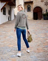 Strickcardigan mit Rückenstickerei, REITMAYER