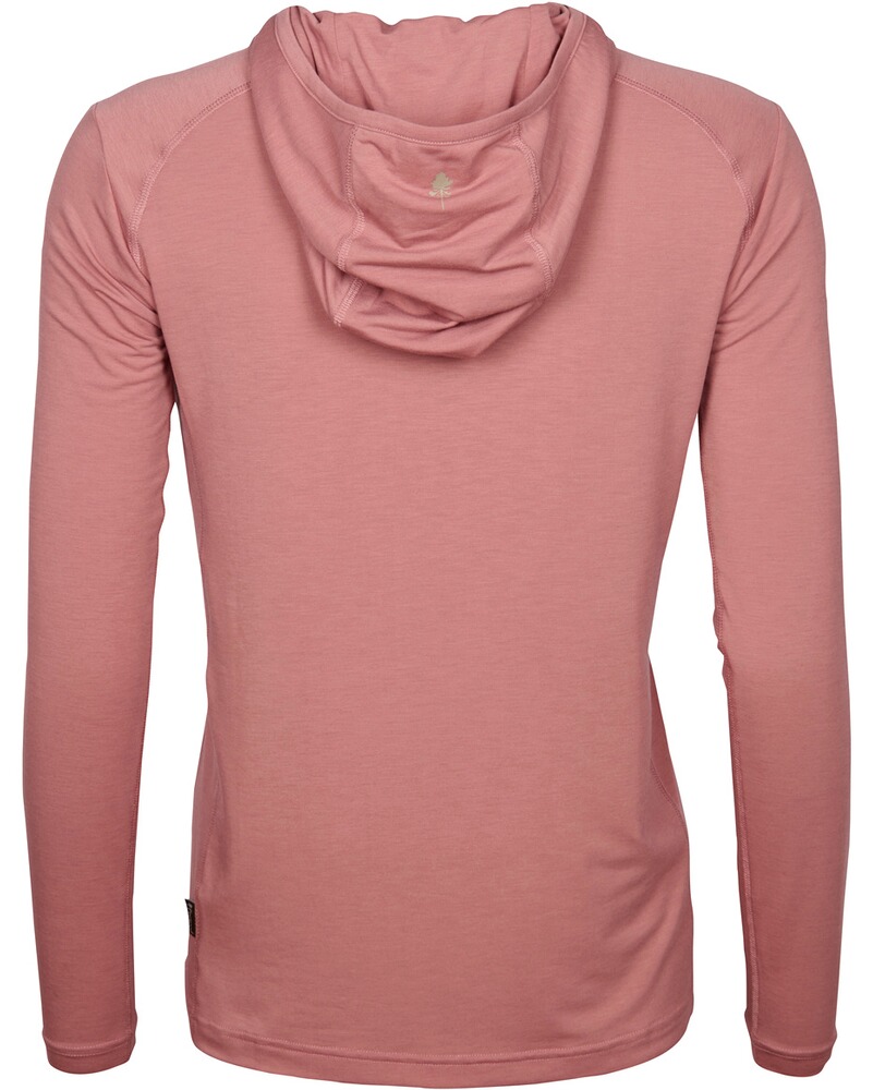 Damen Langarm-Shirt InsectSafe Function Hoodie, Pinewood