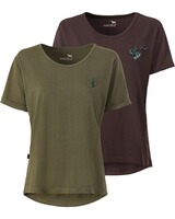 Damen T-Shirts 2er-Pack, Parforce Essential