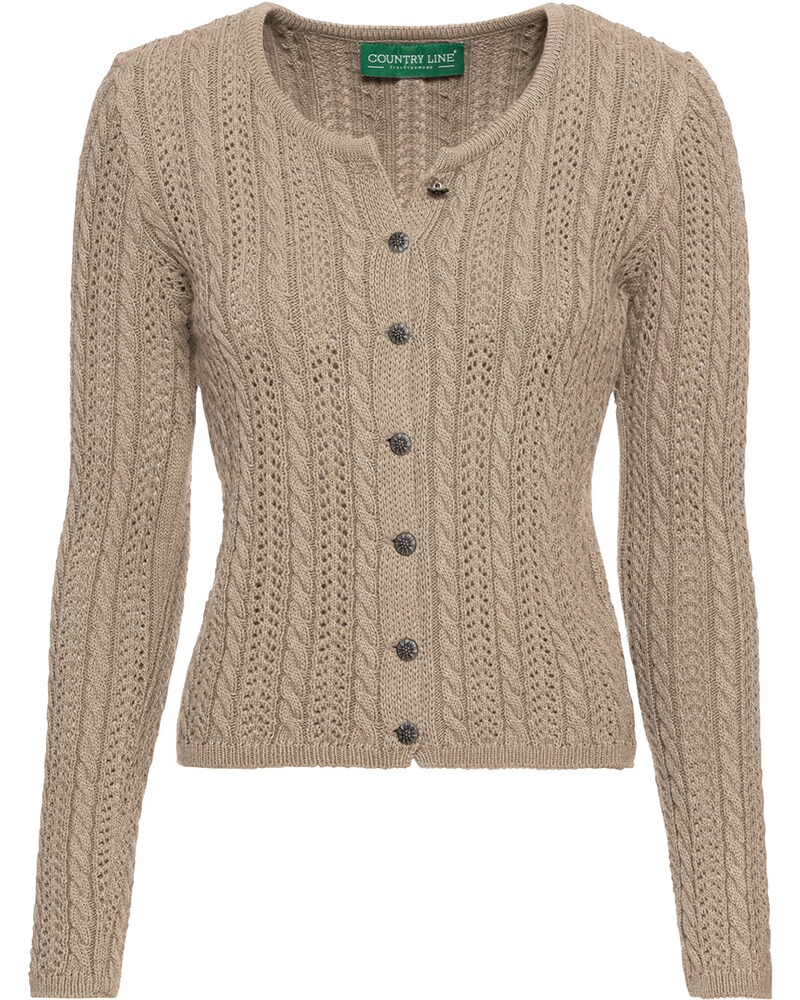 Zopfstrickjacke