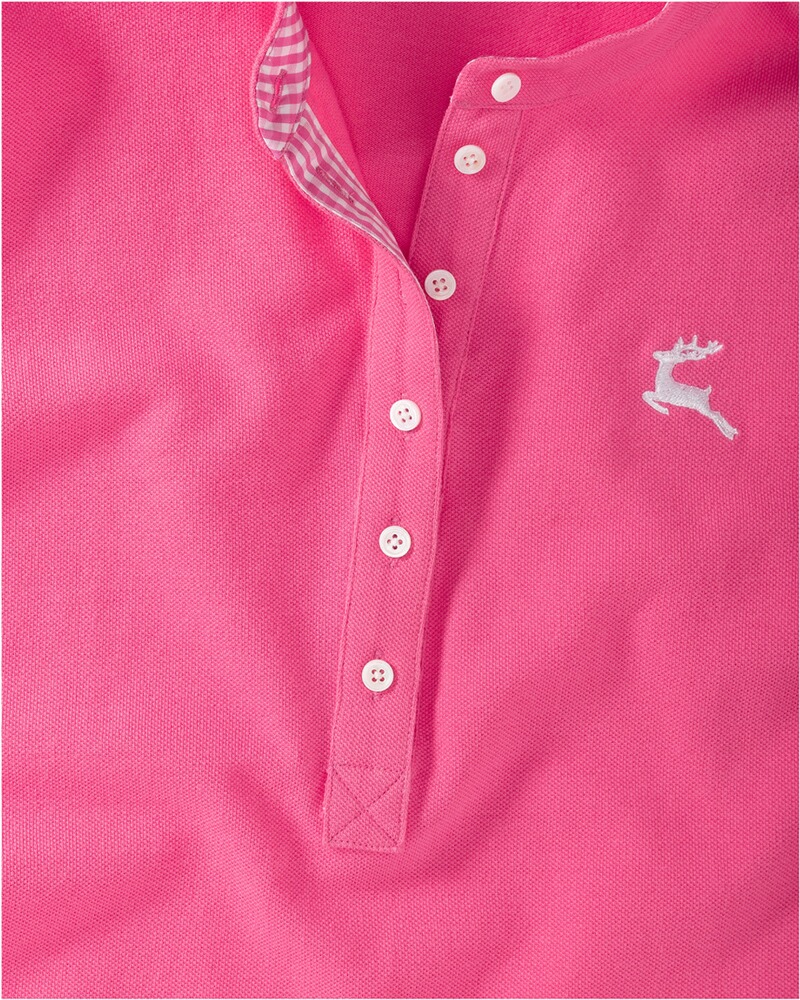 Piqué-Shirt mit Vichykaro-Details, Luis Steindl