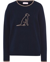 Strickpullover mit Hund, Brigitte von Schönfels