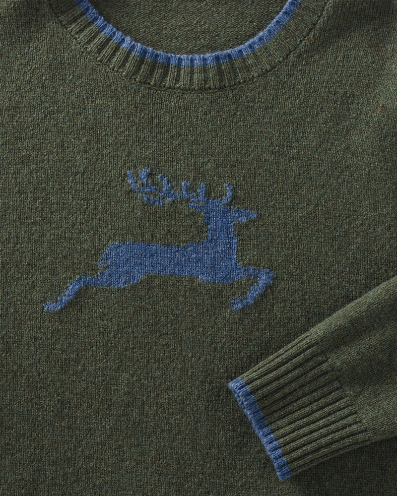 Strickpullover mit Hirschmotiv, REITMAYER