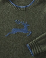 Strickpullover mit Hirschmotiv, REITMAYER