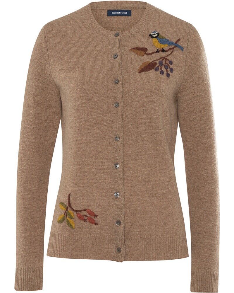 Strickcardigan mit Stickerei