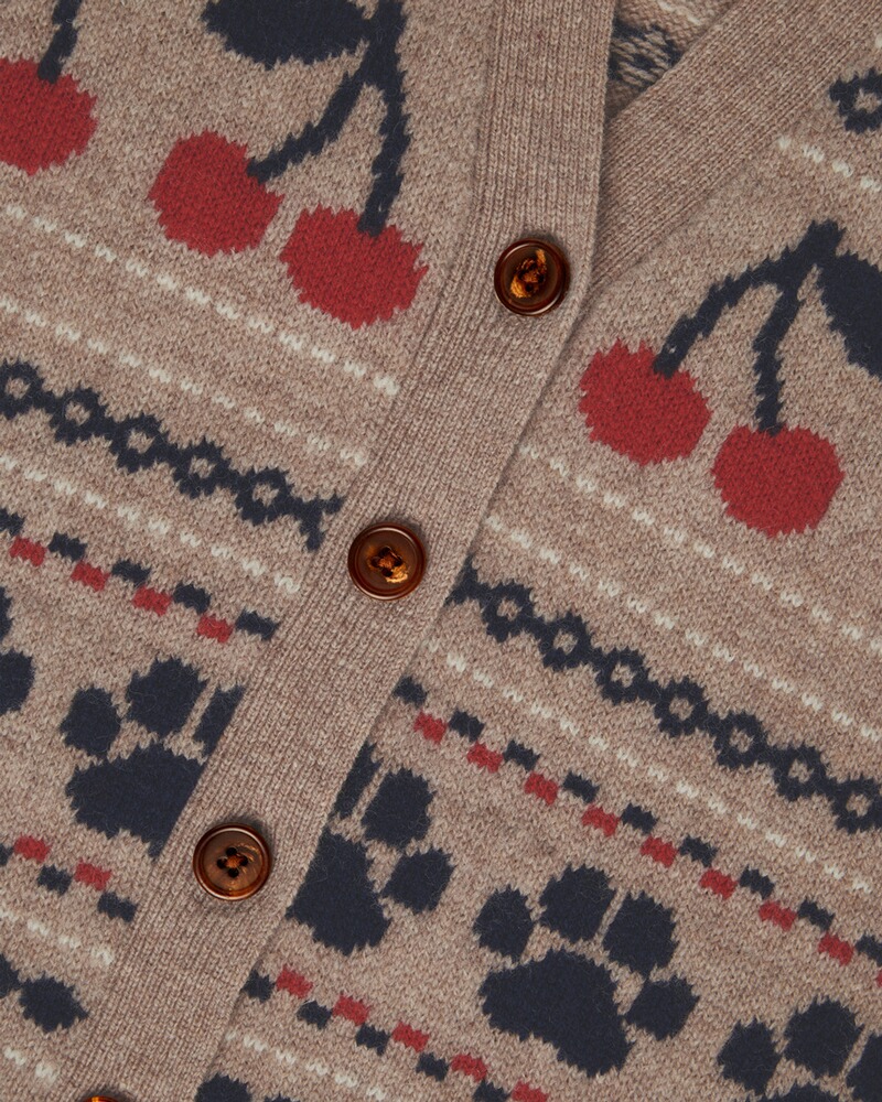 Jacquard-Strickweste, Brigitte von Schönfels