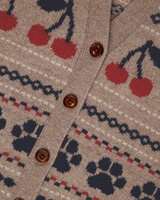 Jacquard-Strickweste, Brigitte von Schönfels