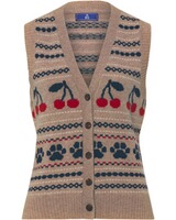 Jacquard-Strickweste, Brigitte von Schönfels