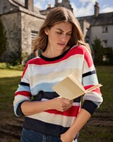 Kaschmir Streifenpullover, Brigitte von Schönfels