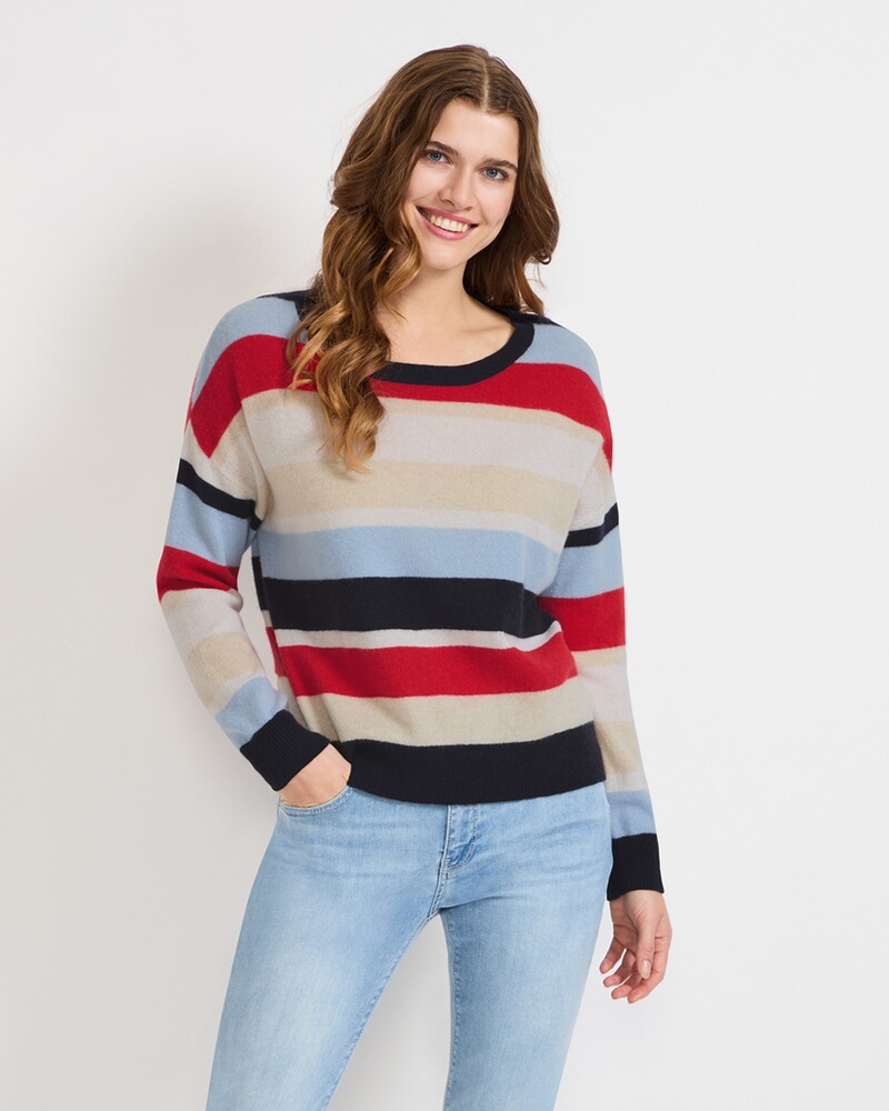 Kaschmir Streifenpullover, Brigitte von Schönfels