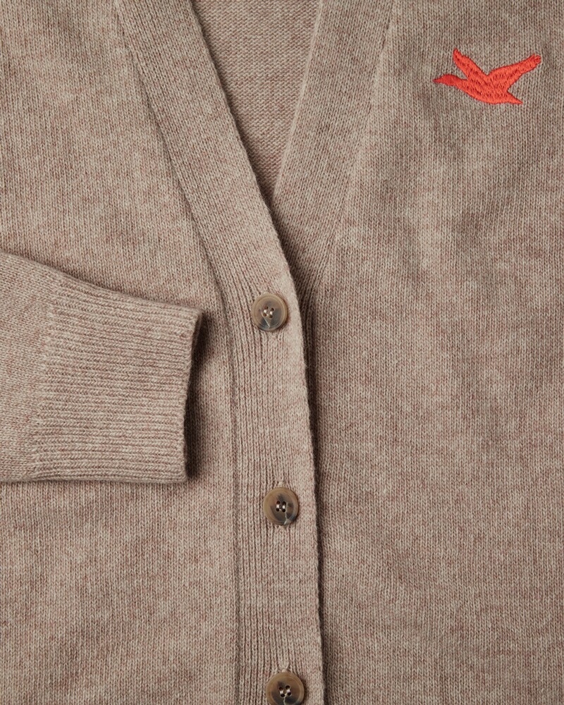 Strick-Cardigan Flugentenmotiv, Brigitte von Schönfels