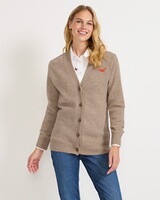 Strick-Cardigan Flugentenmotiv, Brigitte von Schönfels
