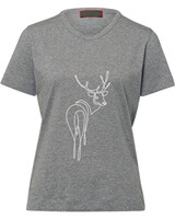 Kurzarm-Shirt mit Hirschdruck, REITMAYER