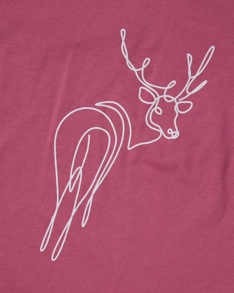 Kurzarm-Shirt mit Hirschdruck, REITMAYER