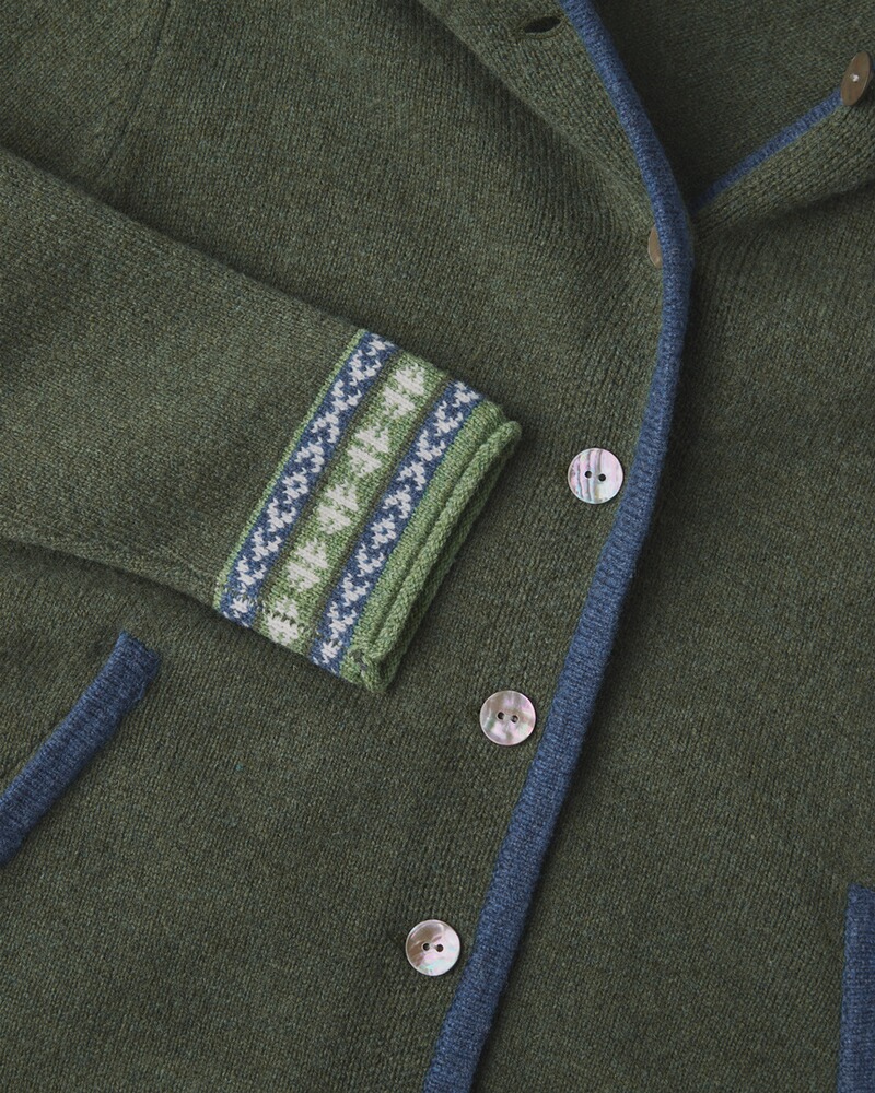Jacquard-Cardigan mit Kapuze, REITMAYER