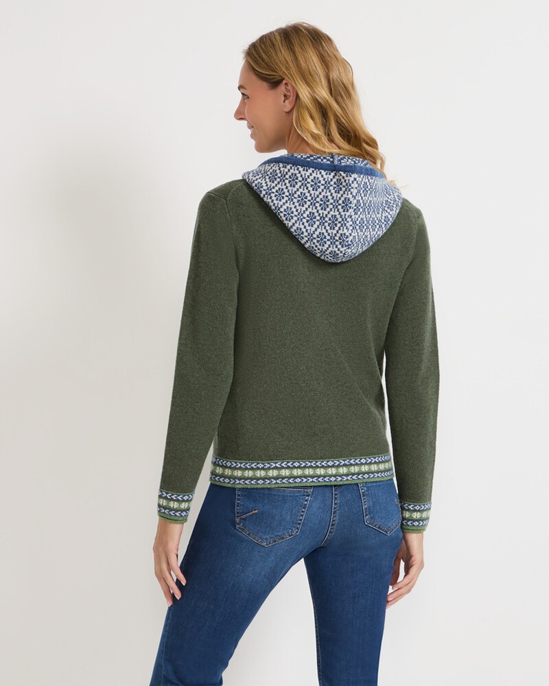 Jacquard-Cardigan mit Kapuze, REITMAYER