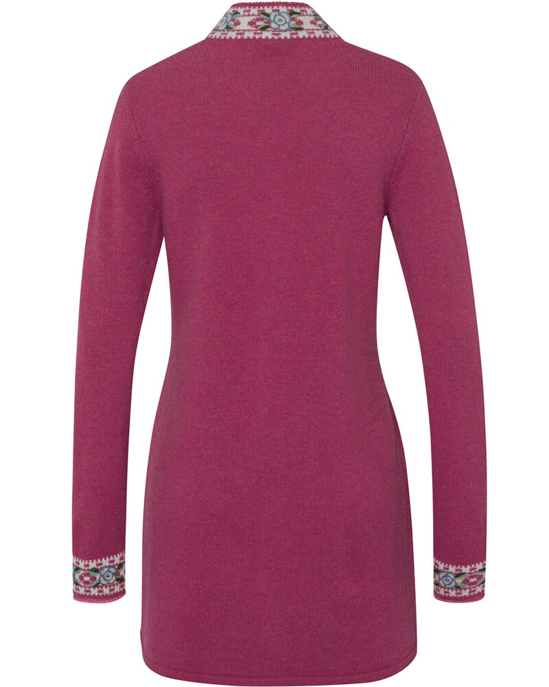 Lange Strickjacke mit Jacquard-Muster, REITMAYER