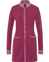 Lange Strickjacke mit Jacquard-Muster, REITMAYER