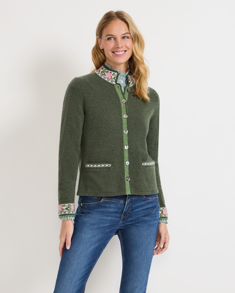 Strickjacke mit Jacquard-Muster, REITMAYER