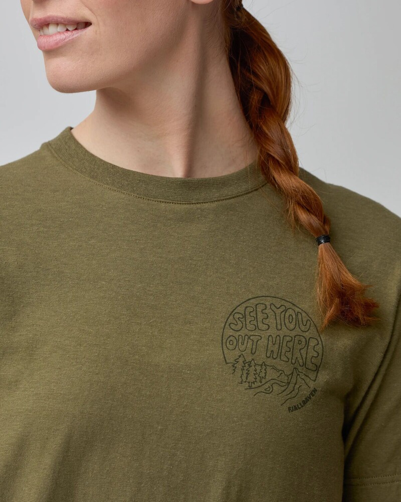 Damen T-Shirt Hemp Blend Out Here, Fjällräven