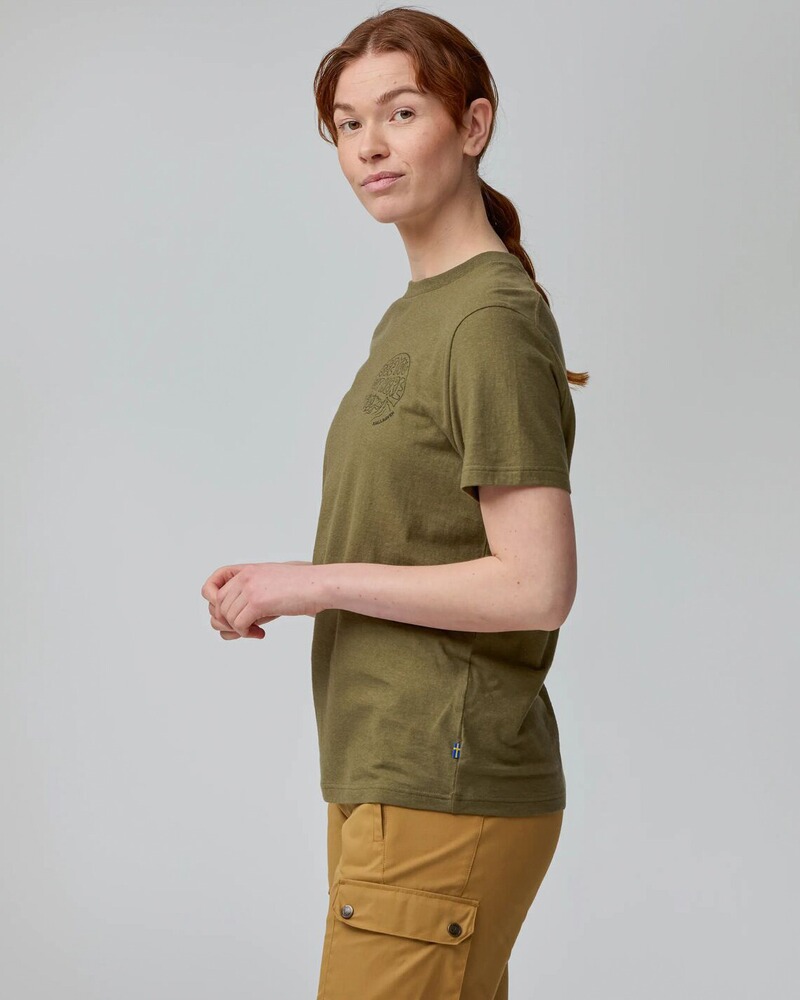 Damen T-Shirt Hemp Blend Out Here, Fjällräven