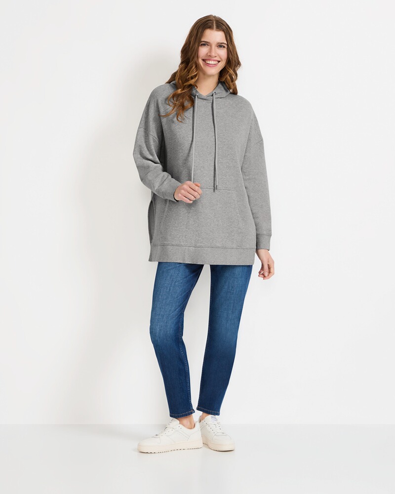 Hoodie-Cape mit Logo, Marc O'Polo