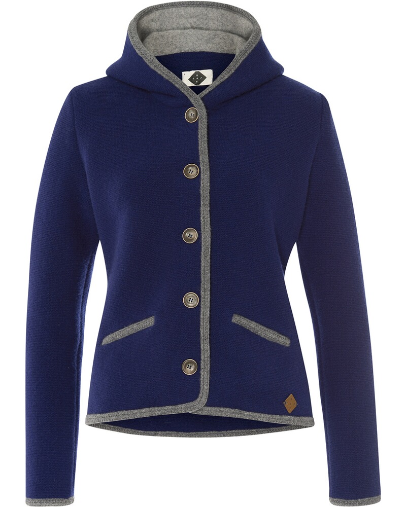 Kapuzen-Strickjacke Malwine