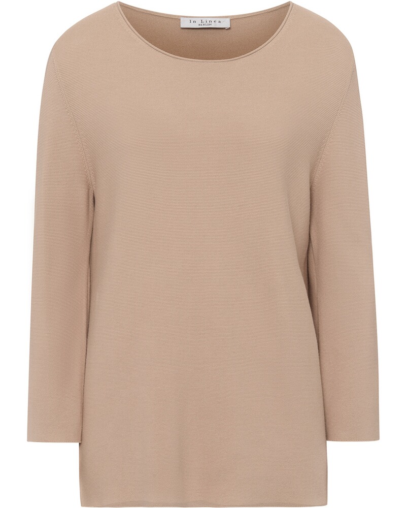 Rundhals-Pullover mit 3/4-Arm
