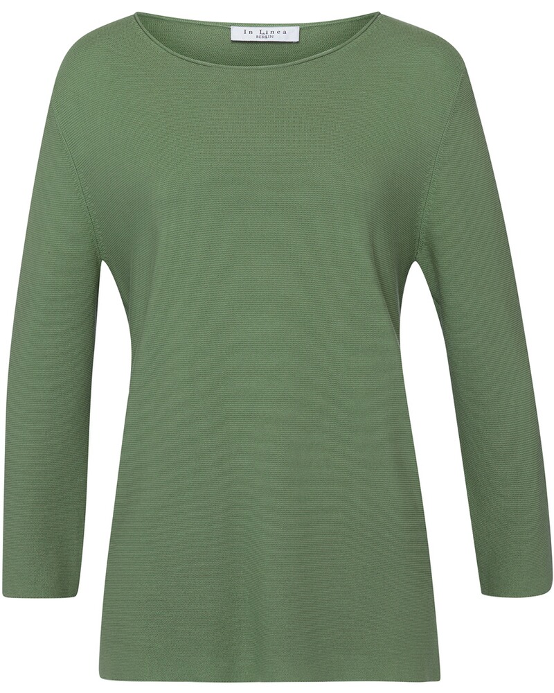 Rundhals-Pullover mit 3/4-Arm