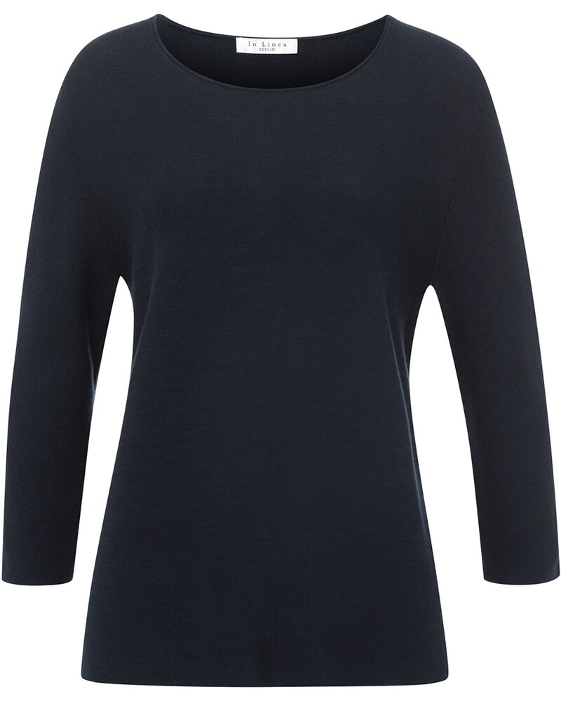 Rundhals-Pullover mit 3/4-Arm