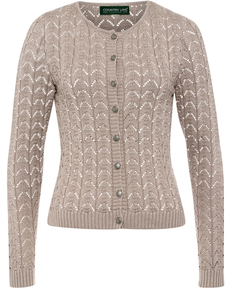 Ajour-Strickjacke