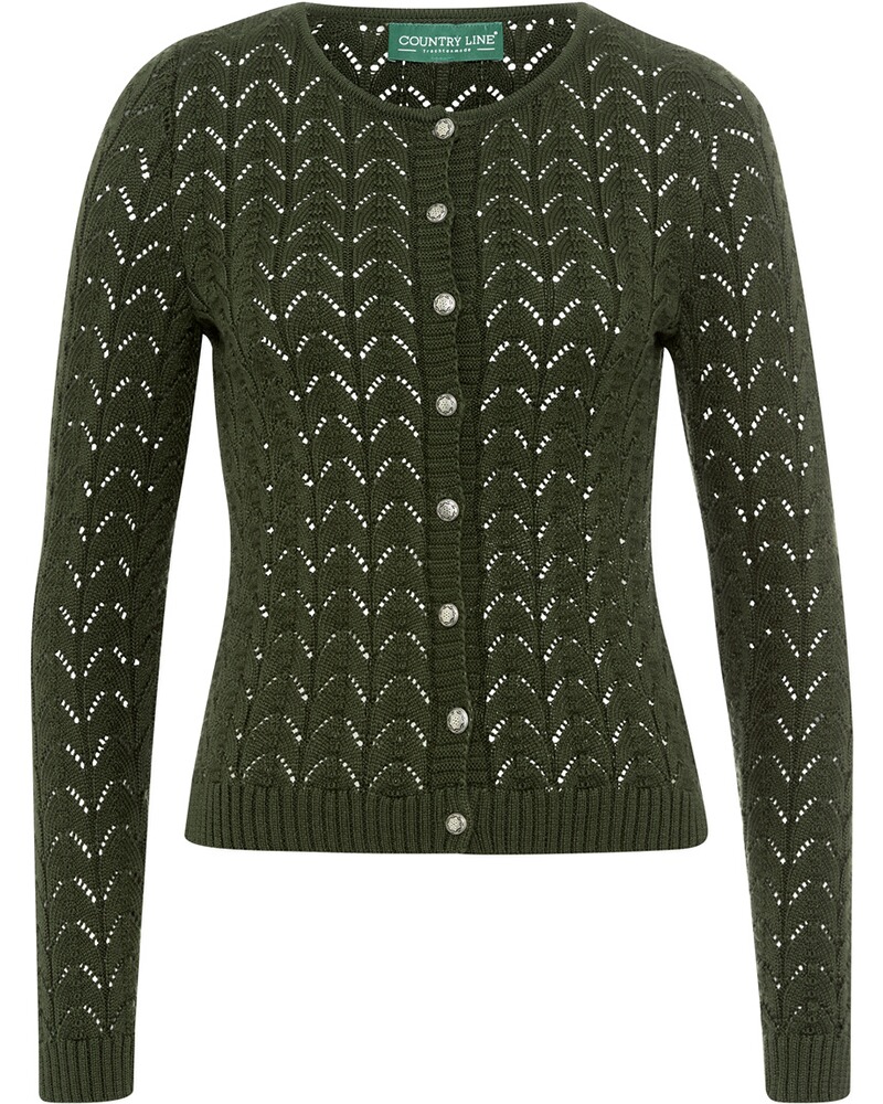 Ajour-Strickjacke