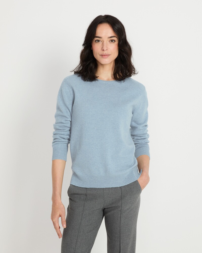 Cashmere crew neck sweater, Brigitte von Schönfels