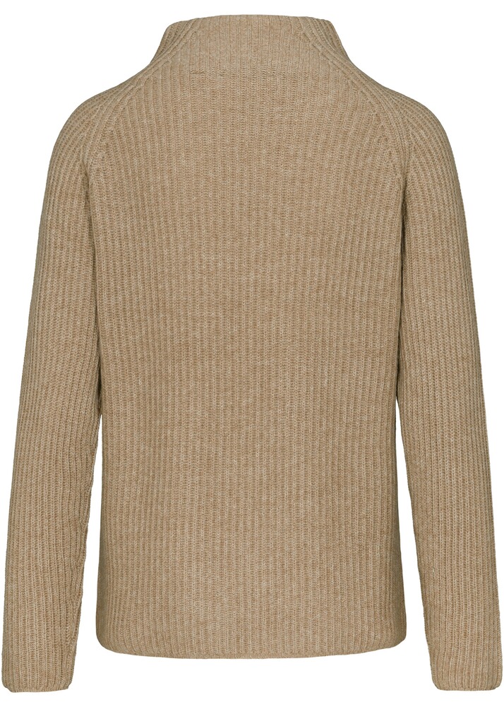 Cashmere stand-up collar sweater, Brigitte von Schönfels