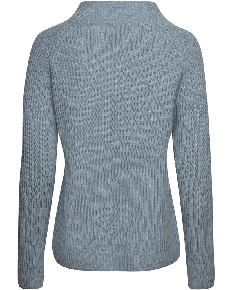Gerippter Kaschmir Stehkragenpullover, Brigitte von Schönfels