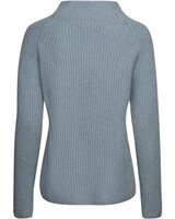 Gerippter Kaschmir Stehkragenpullover, Brigitte von Schönfels
