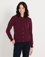 Cardigan col rond en cachemire, Brigitte von Schönfels