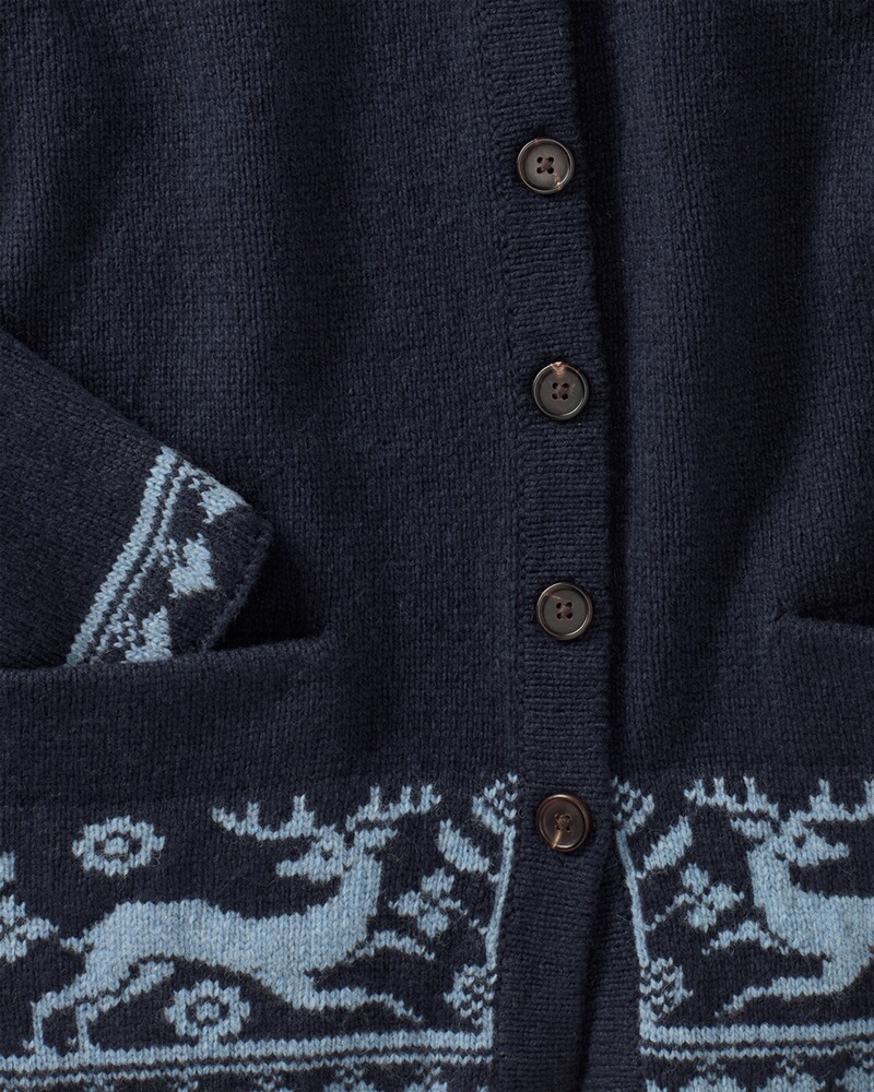 Cardigan à motif jacquard, Luis Steindl