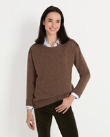 Sweater with corduroy patches, Brigitte von Schönfels