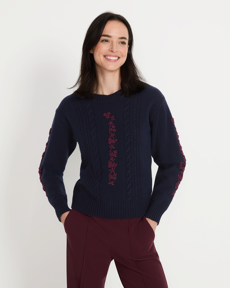 Sweater with floral embroidery, Reitmayer