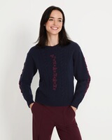 Sweater with floral embroidery, Reitmayer