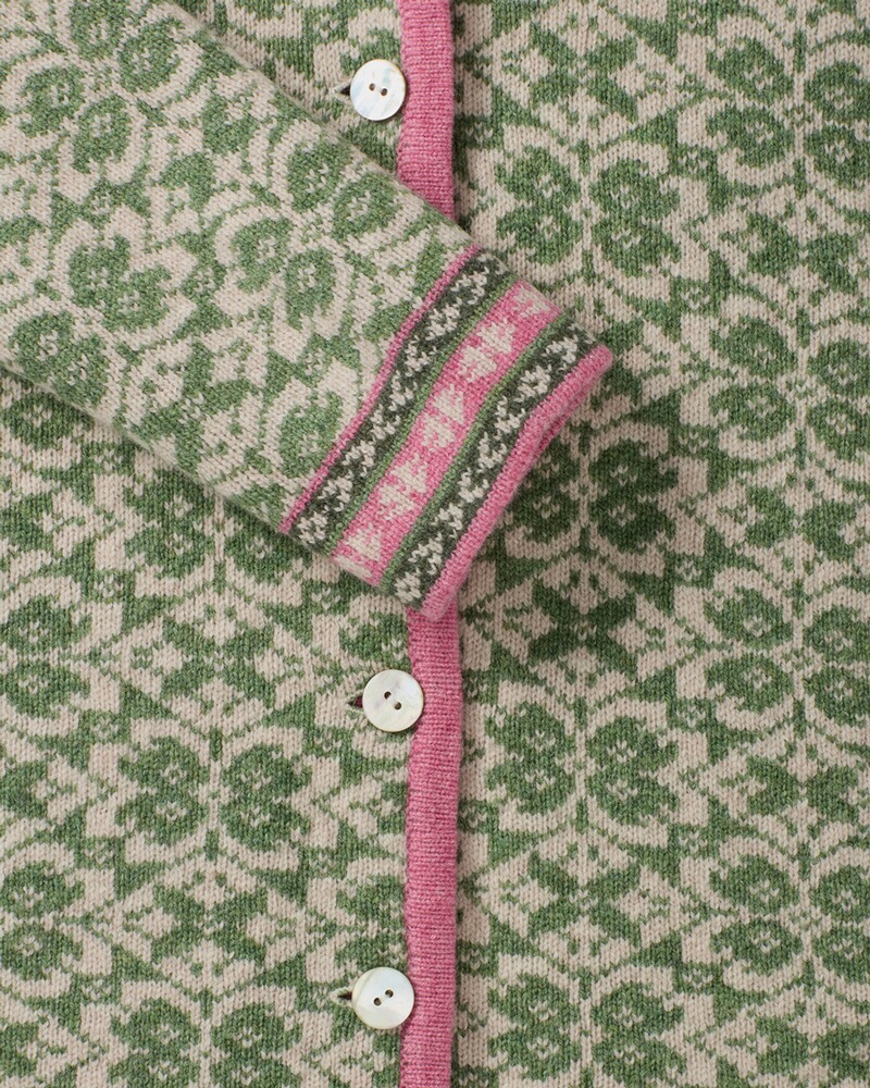 Lange Jacquard-Strickjacke, REITMAYER